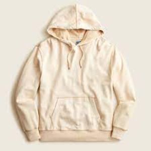 Garment-dyed waffle-lined french terry hoodie, NWT, Size L